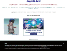 Tablet Screenshot of jugglingcats.com